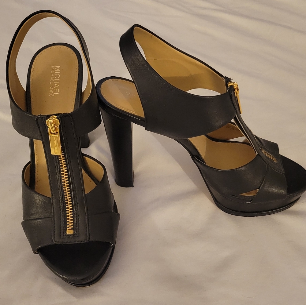 Michael Kors Zip Up Heels size 8.5
